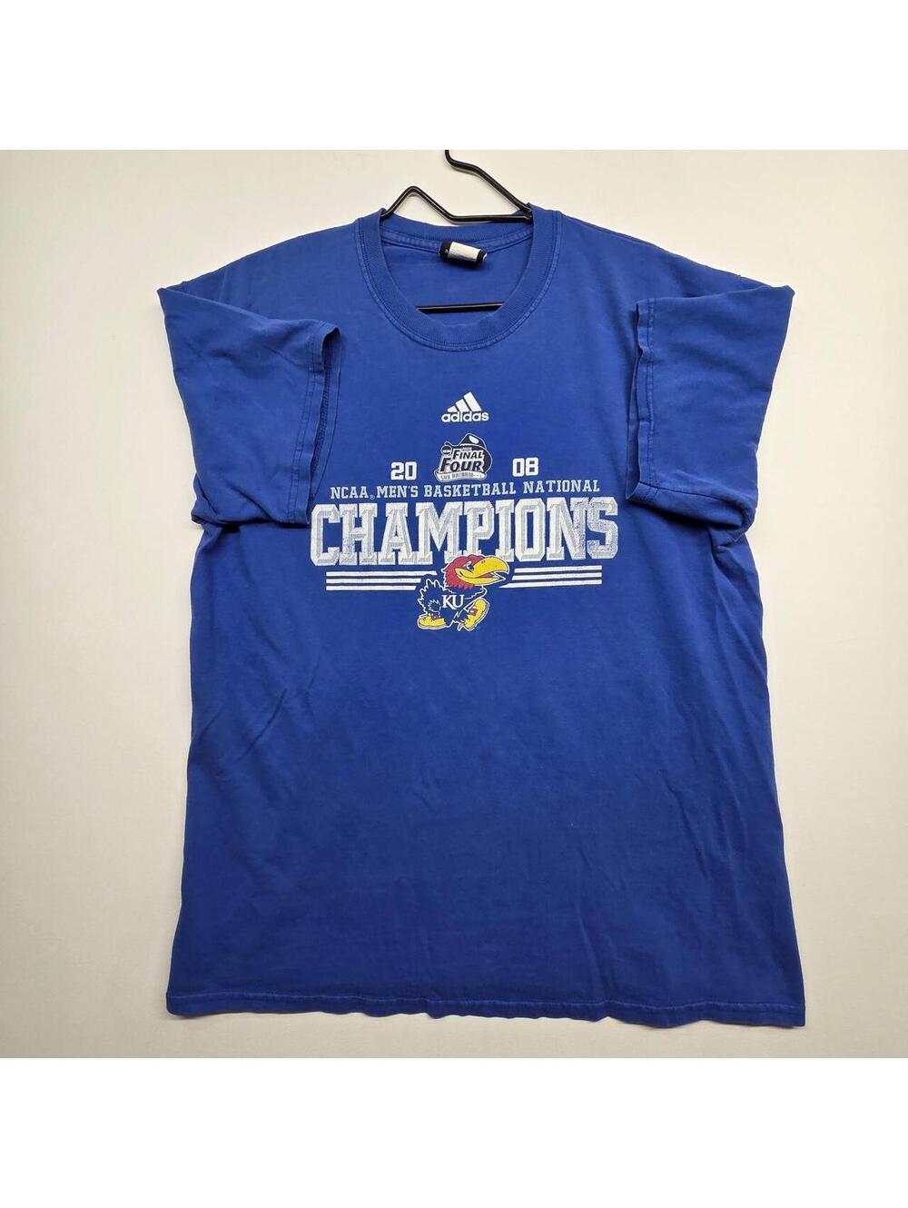 2008 NCAA Men's Basketball National Champions Kansas Jayhawks Cotton T-Shirt
